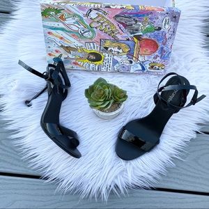 Jeffrey Campbell Black Open Toe Heels